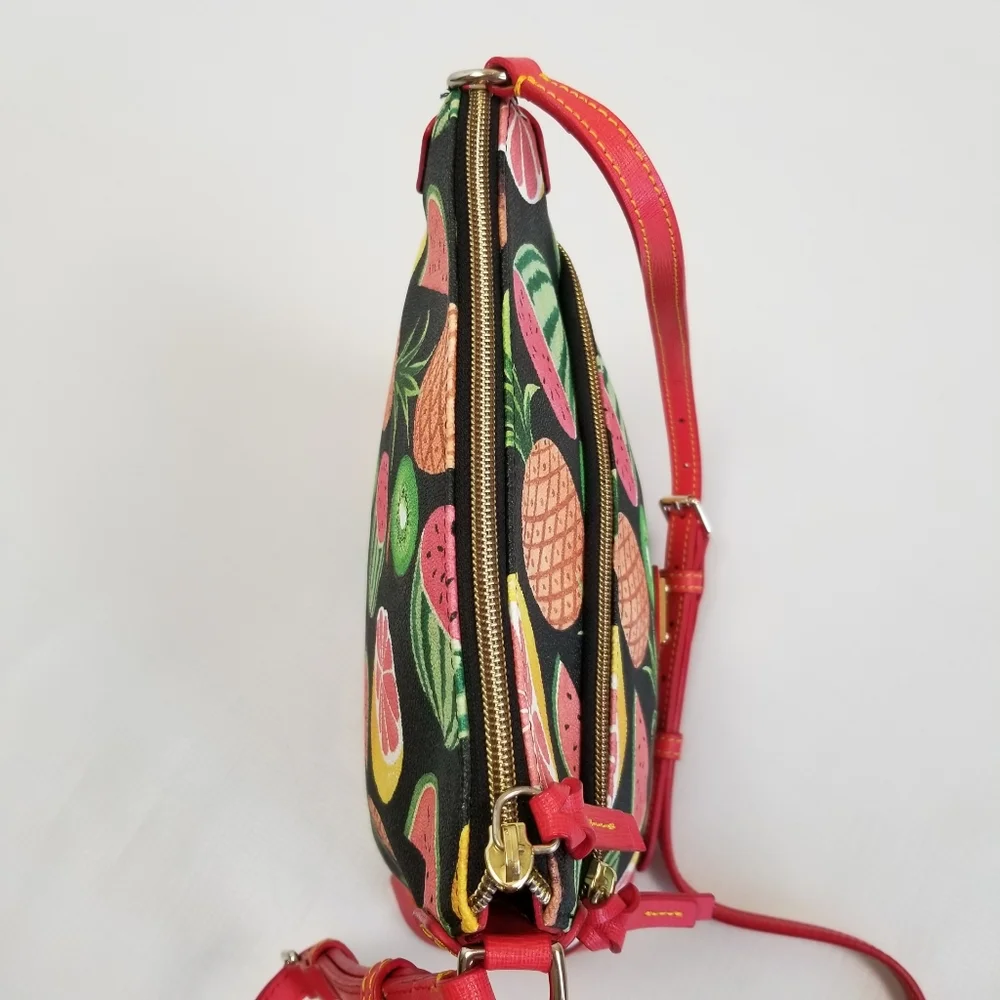 Dooney & Bourke Ambrosia Crossbody Bag Watermelon Grapefruit Pineapple - Picture 4 of 13